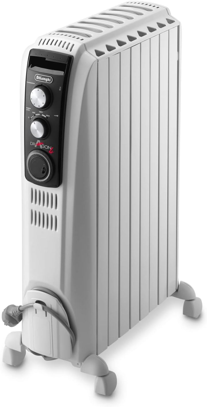 Oil-Filled Radiator 2kW — 3 Heat Settings & Thermostat
