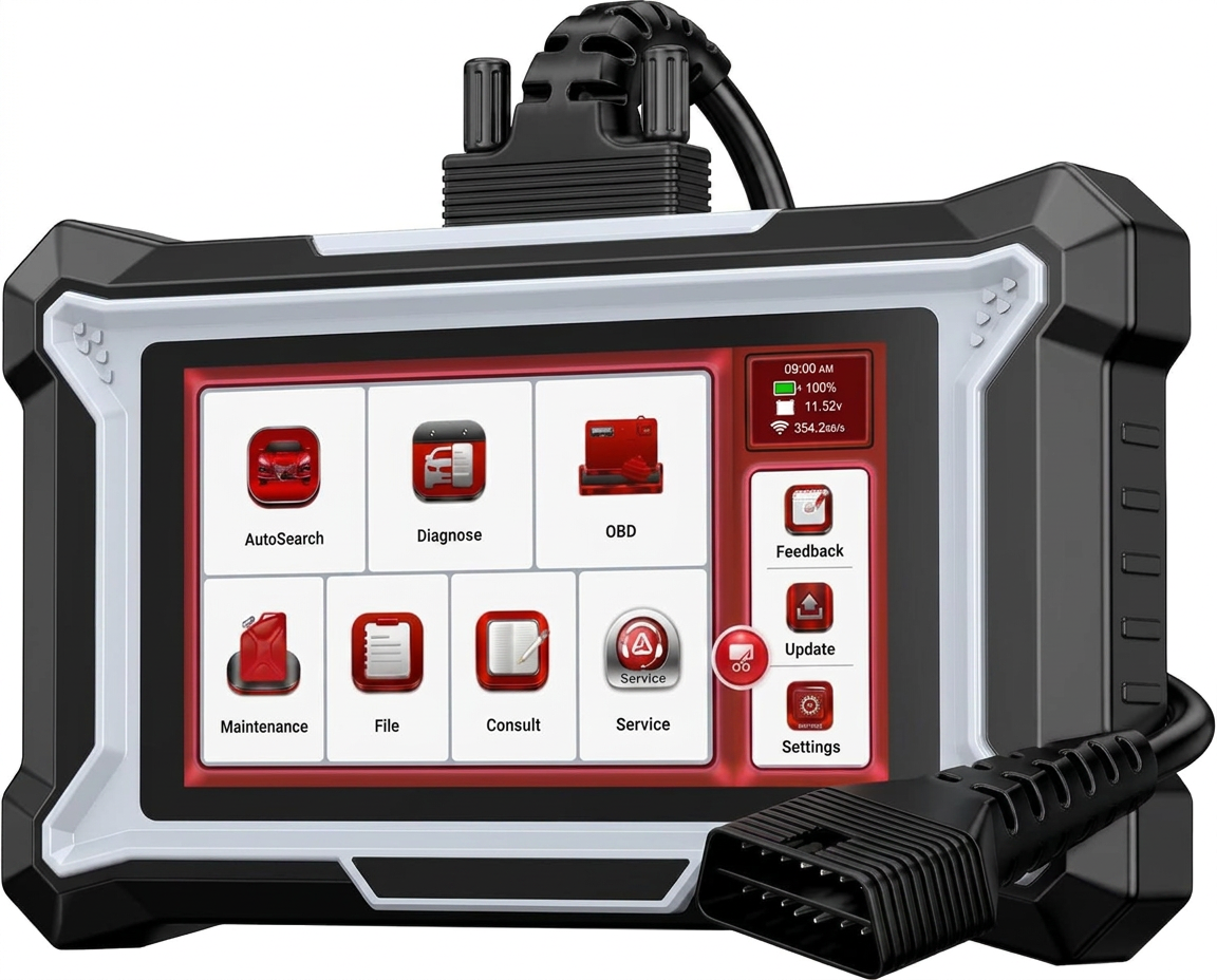 DS100 OBD2 Diagnostic Scanner — 4 Systems, 7 Reset Services