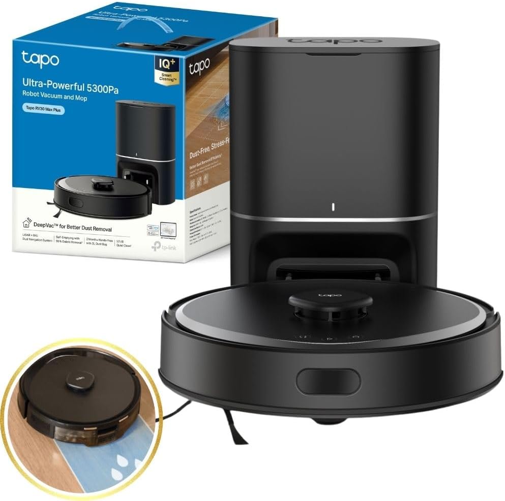 Robot Vacuum & Mop — 5300Pa, Auto-Empty Base, LiDAR