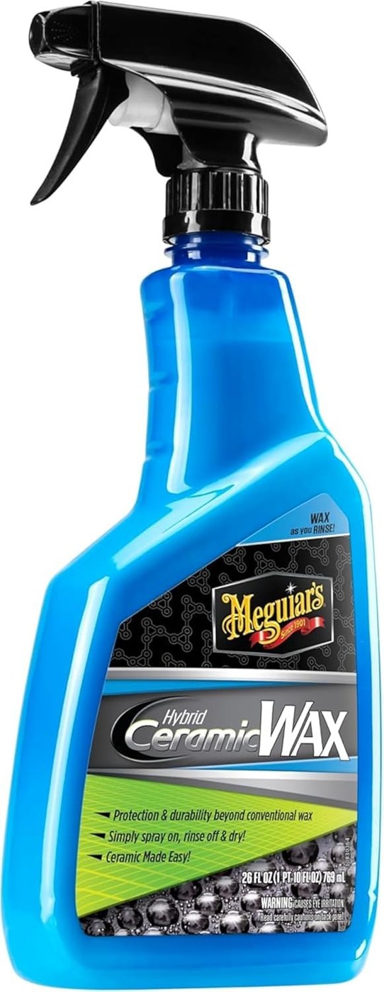 Meguiar's Hybrid Ceramic Wax 768ml — SiO2 Spray-On, Rinse-Off Protection