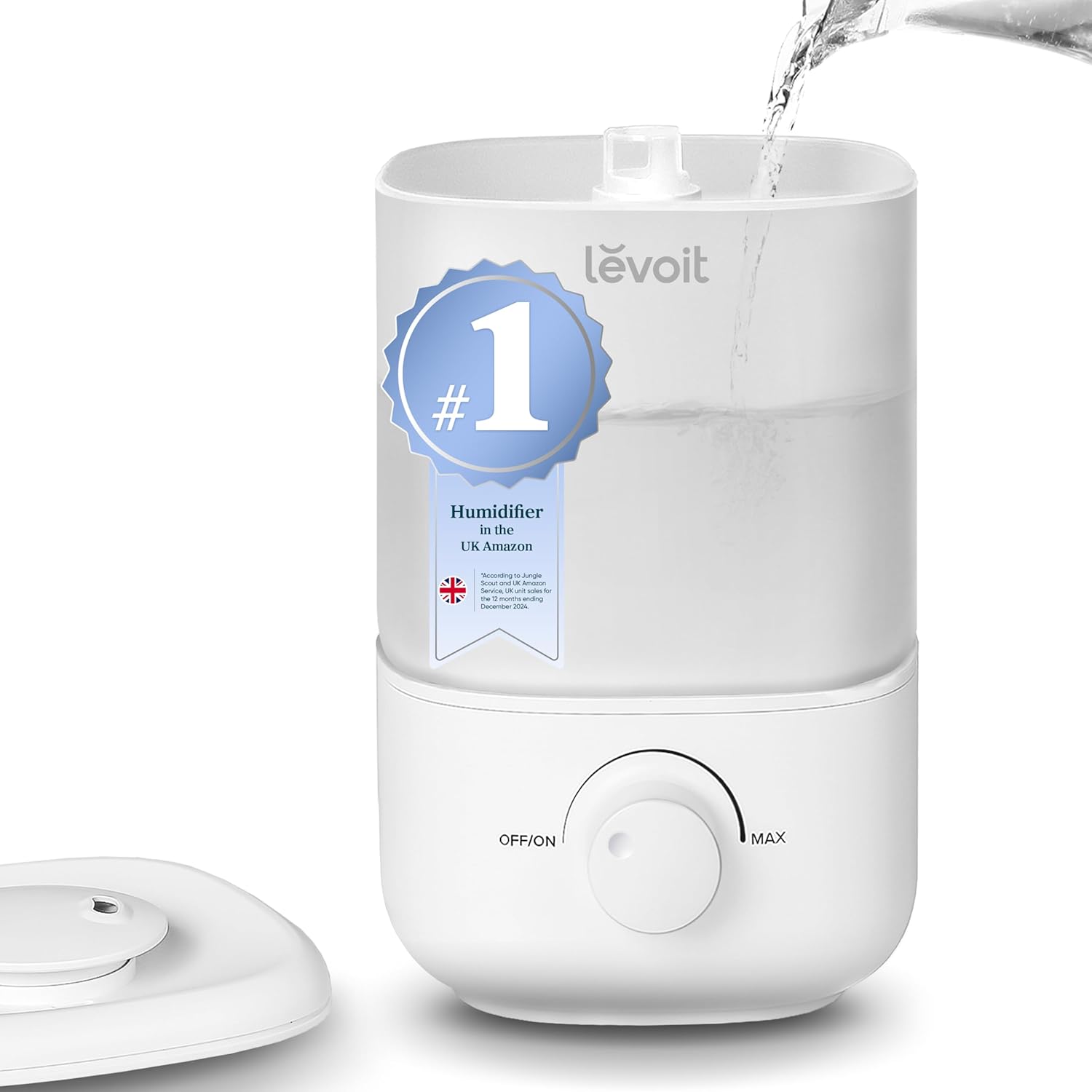 Ultra-Quiet Top-Fill Humidifier — 25dB, Auto Shut-Off